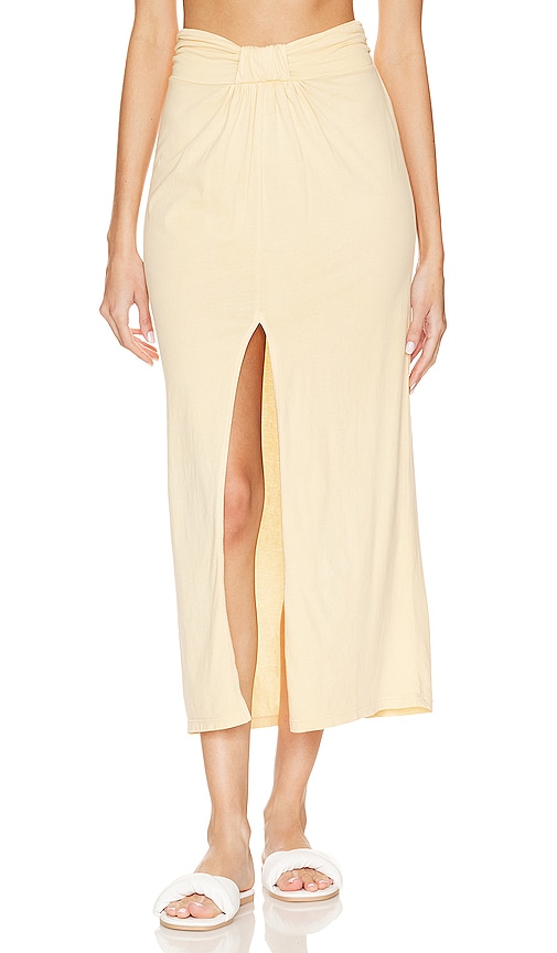 Tularosa Green Thea Skirt in Vanilla Yellow
