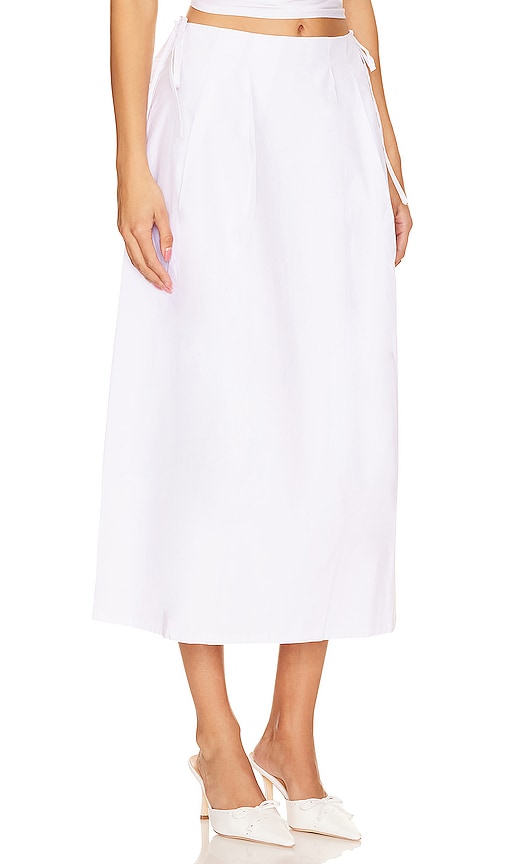 Shop Tularosa Jess Maxi Skirt In White