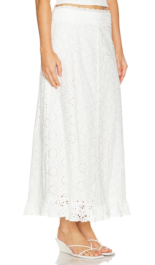 Shop Tularosa Elaine Maxi Skirt In White