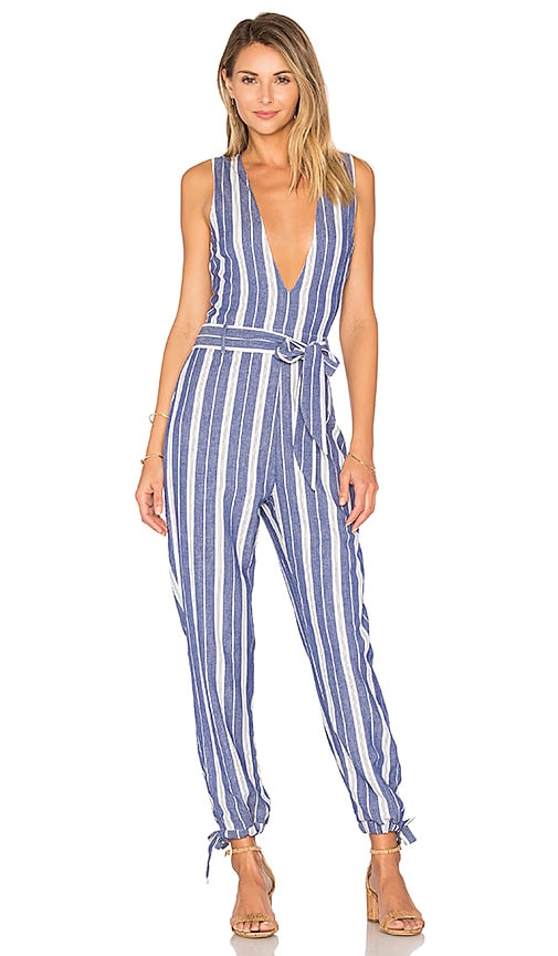 Tularosa Reese Jumpsuit in Indigo Stripe | REVOLVE