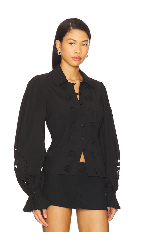 Tularosa Tess Button Up Shirt In Black