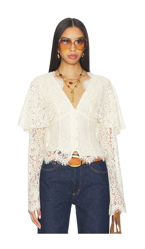 Tularosa Clarissa Top in Ivory