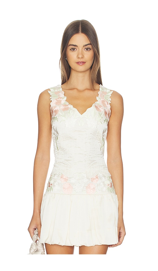 Tularosa Lorraine Top In White