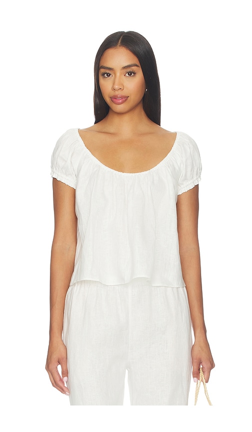 Tularosa Wilma Linen Top en White Taille XL Also en XS S M L 164 €