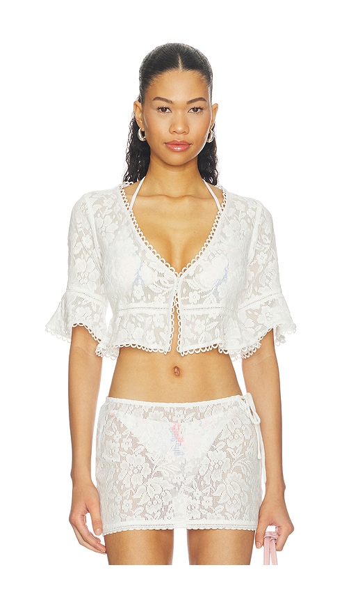 Tularosa Positano Top in White. - size M (also in XL, XXS)