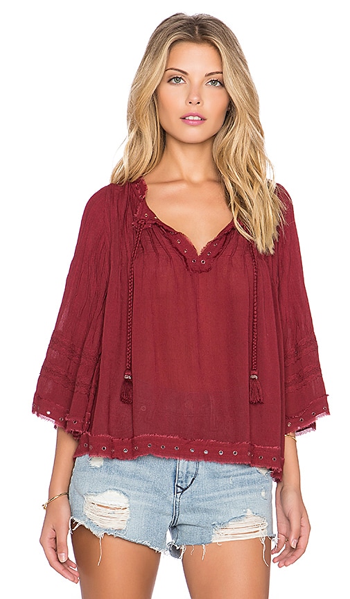 Tularosa Huxley Top in Burnt Cayenne | REVOLVE