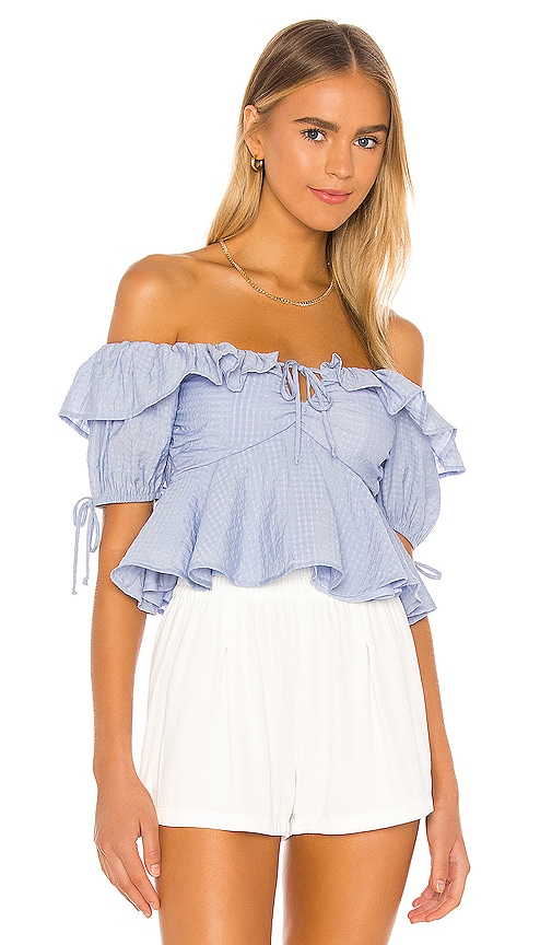 Tularosa Maggie Top in Powder Blue | REVOLVE