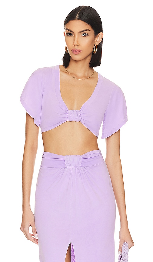 Tularosa Green Thea Top In Orchid Lilac