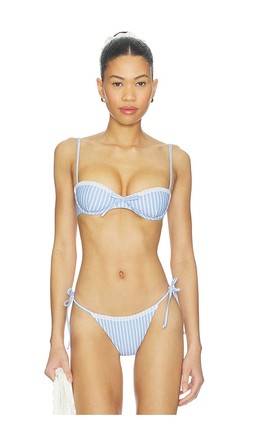 Tularosa Georgia Top in Blue & White Stripe | REVOLVE