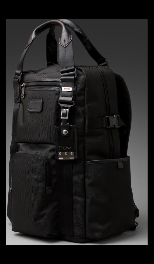 Tumi Alpha Bravo Ballistic Nylon Lejeune Backpack Tote in Black