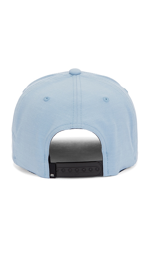 Travismathew Tiki Mapes Patch Fitted Baseball Cap In 灰蓝