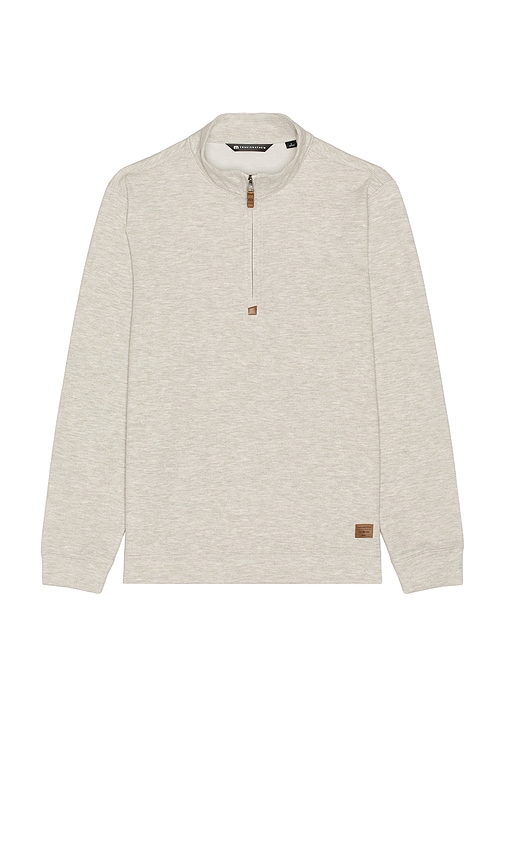 Travismathew Cloud 1/4 Zip Sweater In Gray