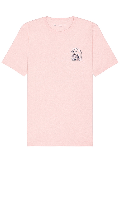 Shop Travismathew Uncharted Waters T-shirt In Coral
