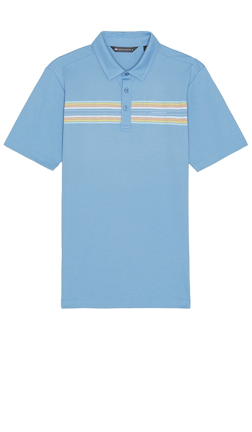 Shop Travismathew Coral Beds Polo Shirt In Quiet Harbor