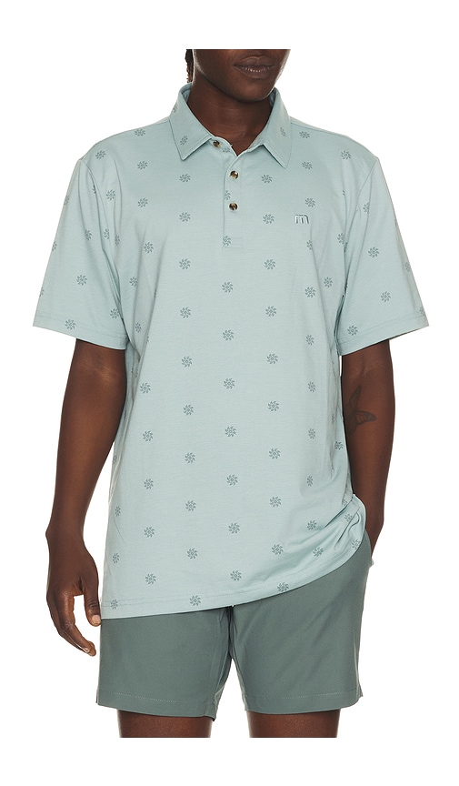 TravisMathew Performance Jersey Polo in Blue. - size S (also in L, M, XL/1X)