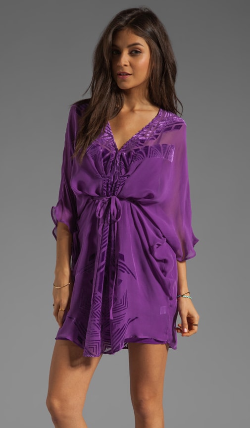 Twelfth Street By Cynthia Vincent Prato Burnout Caftan Dress in