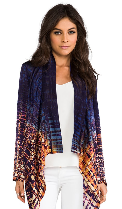 Dip Dye Open Front Jacket