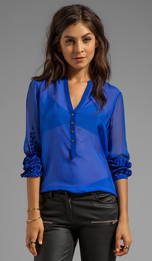 Plant Henley Blouse