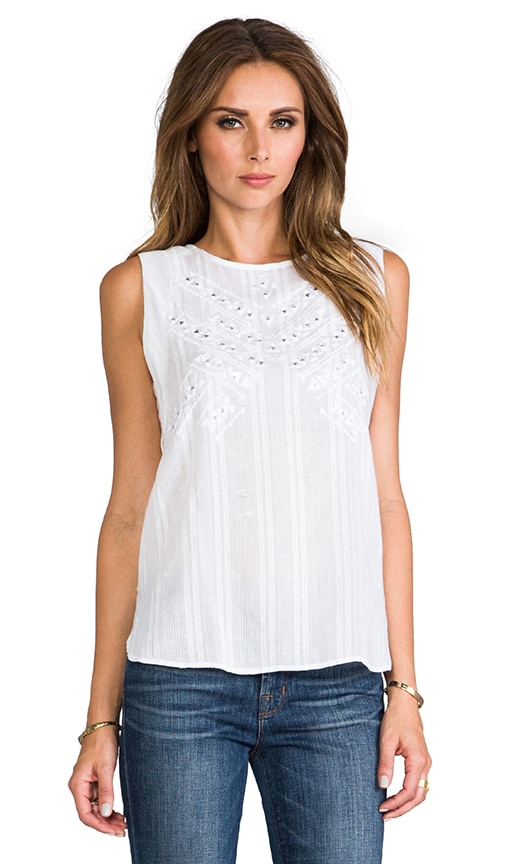 Embroidered Mirror Tank