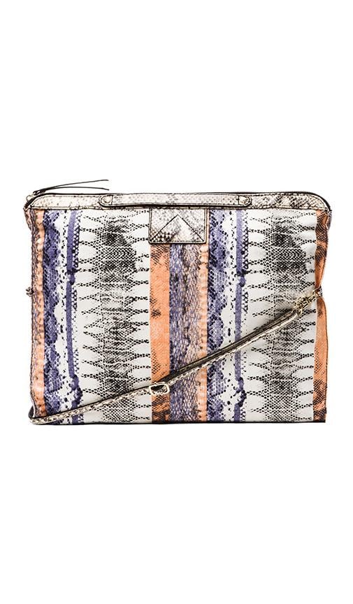 Bankers Printed Snake Leather Crossbody Bag
