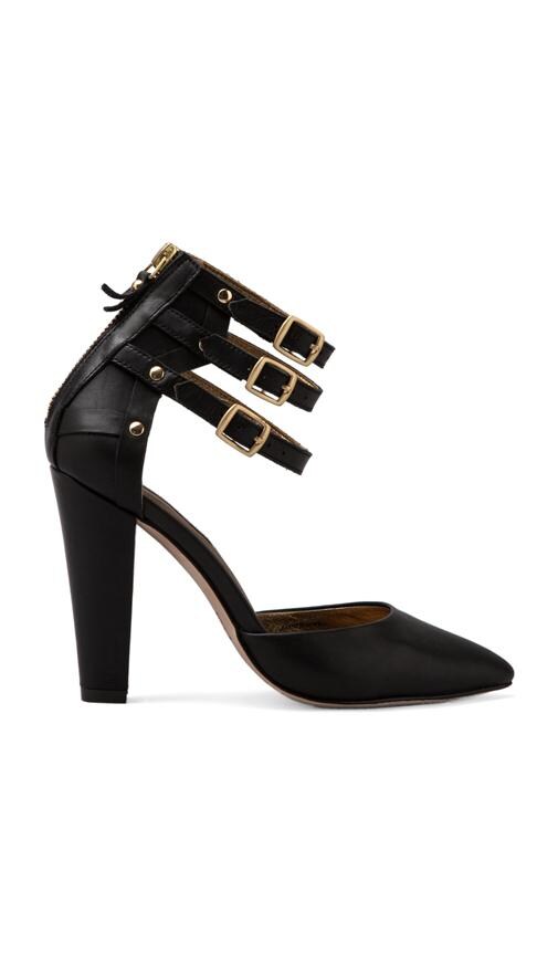 Paxton Three Strap Leather Pump