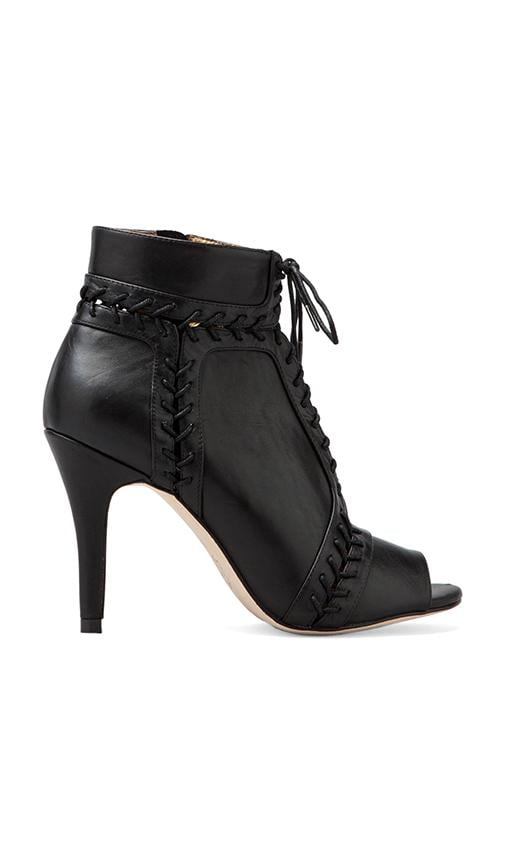 Magan Lace Up Peep Toe Bootie