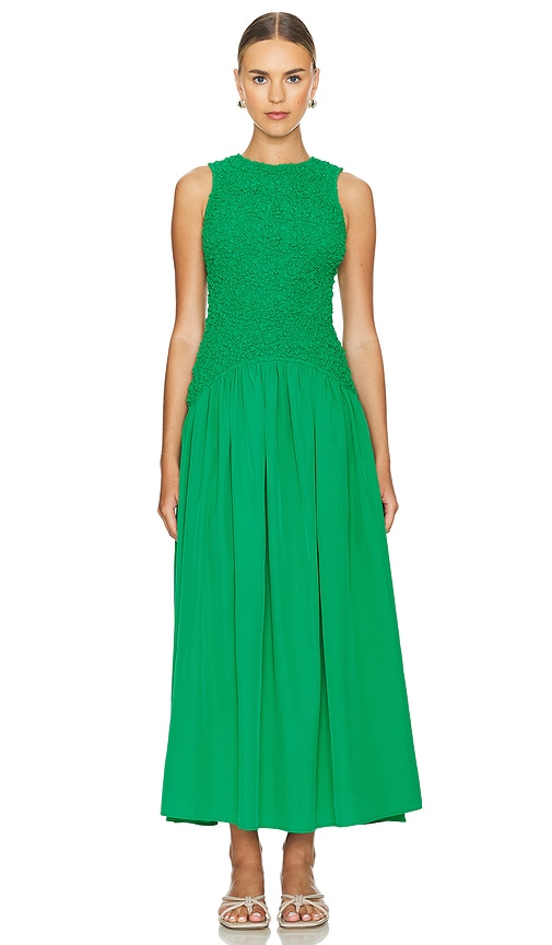 Shop The Wolf Gang Marisol Maxi Dress In Green