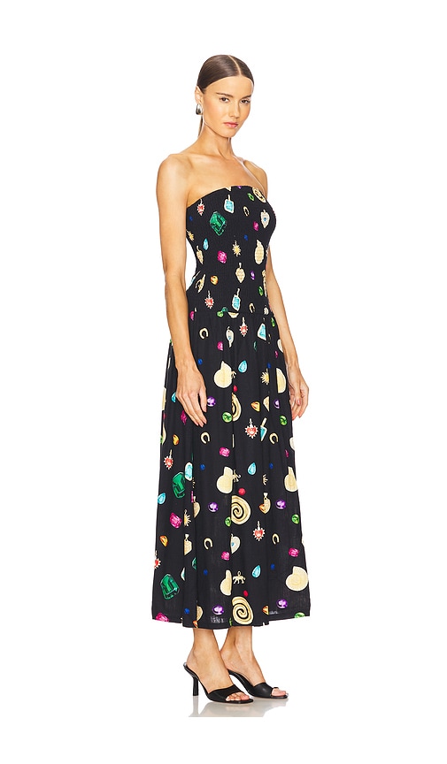 The Wolf Gang Alyss Maxi Dress Noir Charm In Black