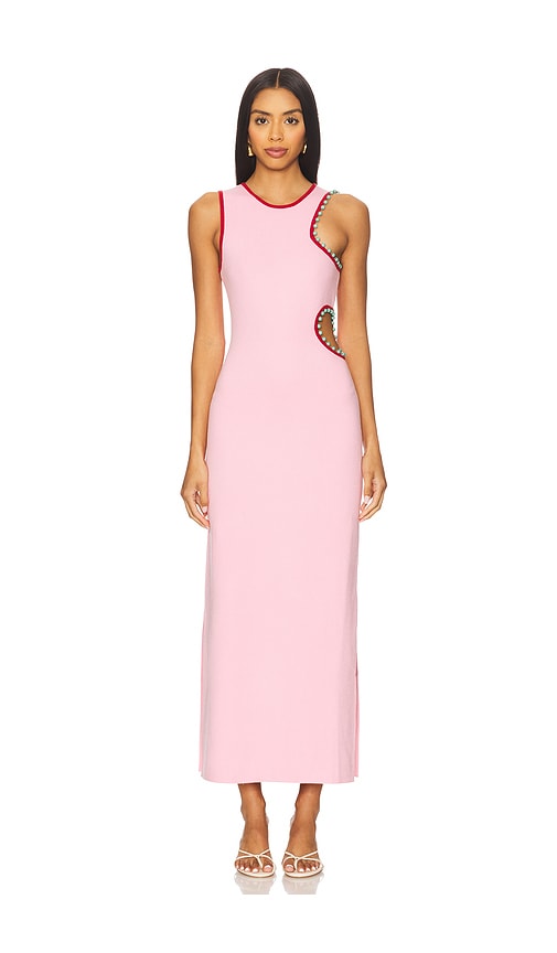Escena Midi Dress in Pink. - size XS (also in M, S)