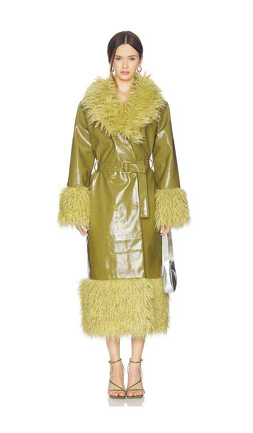 The Wolf Gang Abrigo Coat in Moss | REVOLVE
