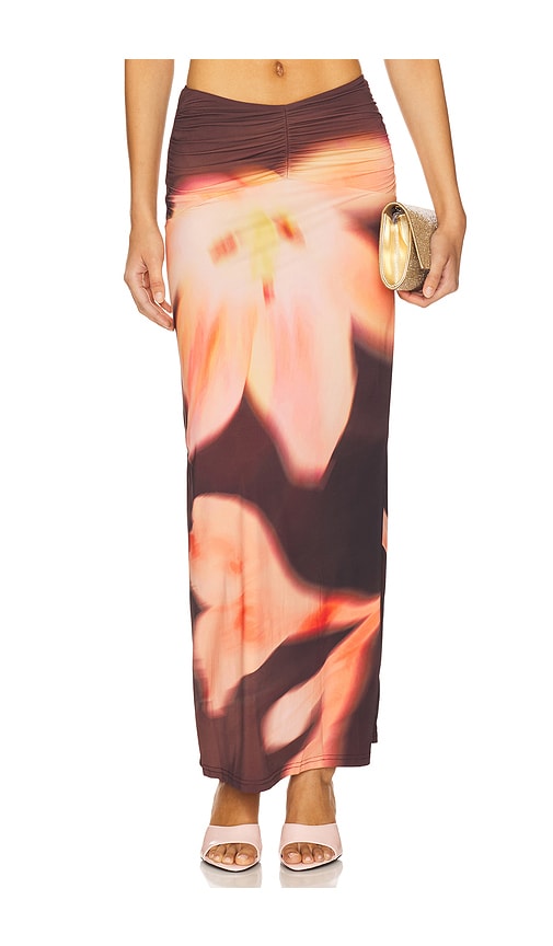 Veda Maxi Skirt in Pink. - size XS (also in L, M, S)