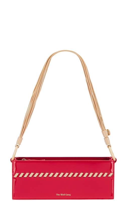 Shop The Wolf Gang Ida Whipstitch Shoulder Bag In Red