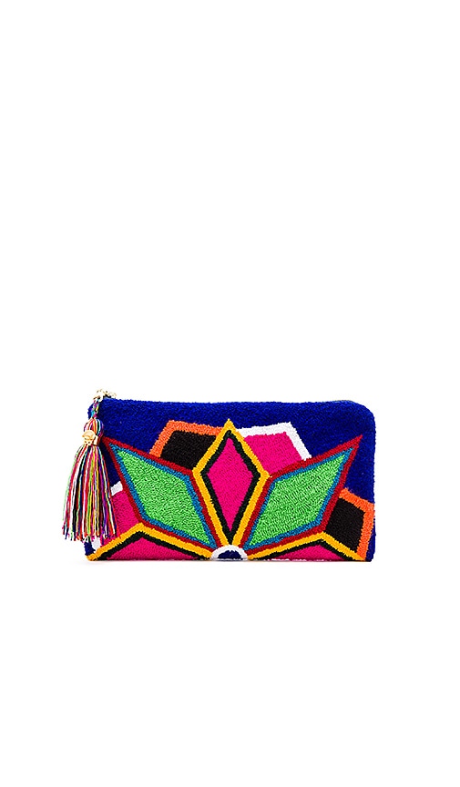 Neon Lights Blue Clutch
