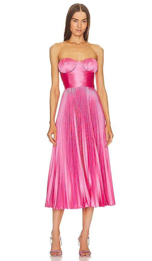 AMUR Kin Strapless Dress in Pink