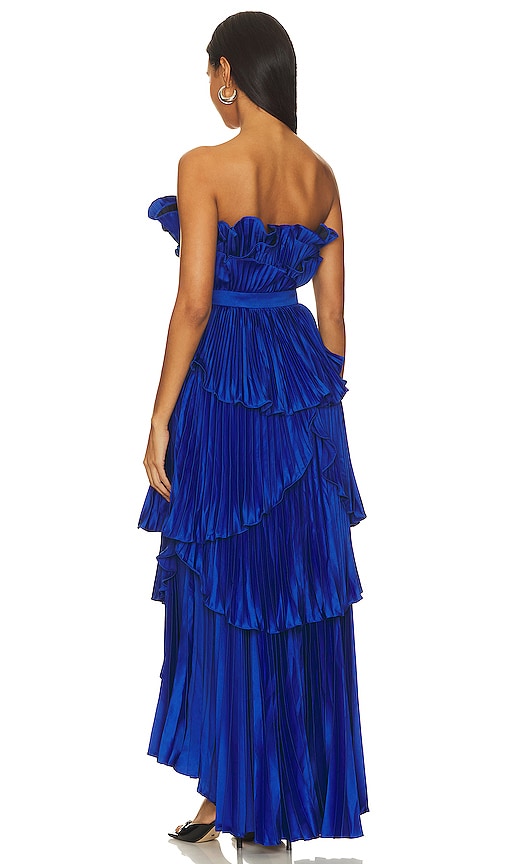  Amur Plisseekleid Mit Muschelsaum Judah In Royal. Größe 0. Also In 4. 