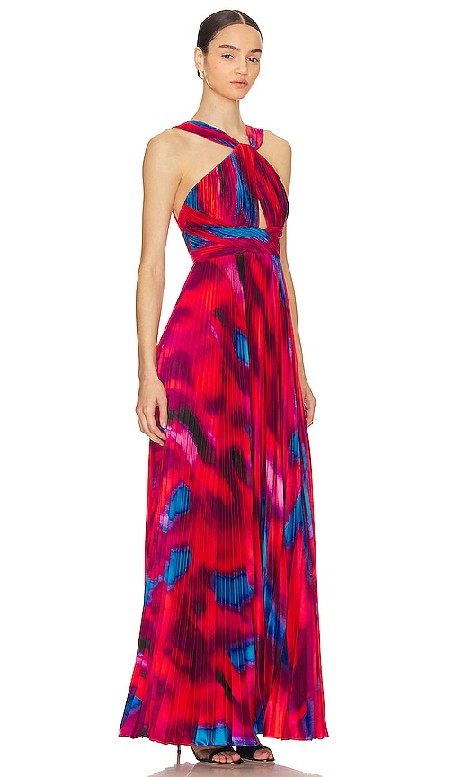 Shop Amur Lindley Gown In Fire Ice
