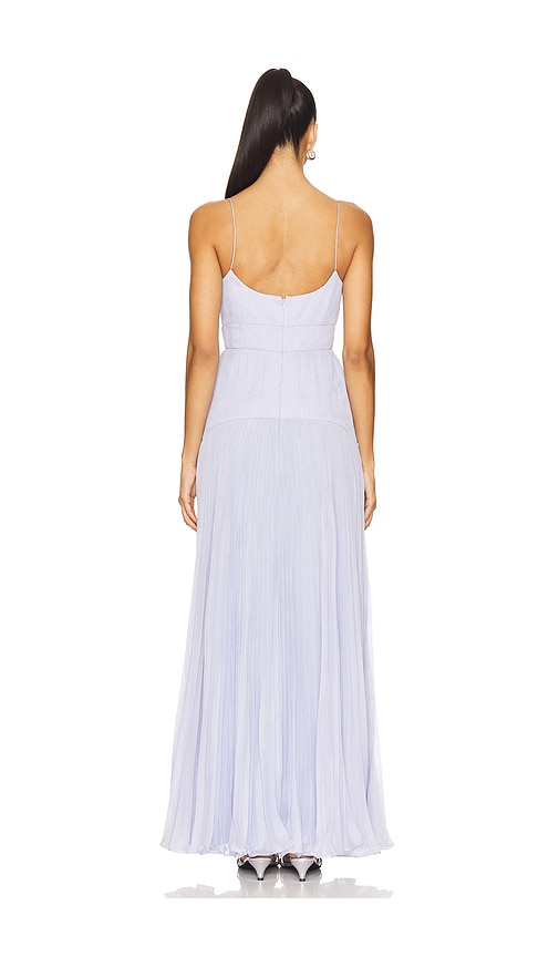  Amur Plissiertes Abendkleid Saylor In Blue. Größe 6. Also In 10. 
