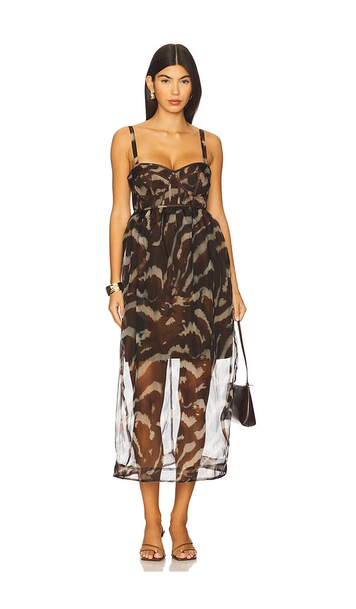 Zarina Bustier Maxi Dress in Brown. - size 0 (also in 10, 2, 4, 6, 8) - AMUR - Modalova