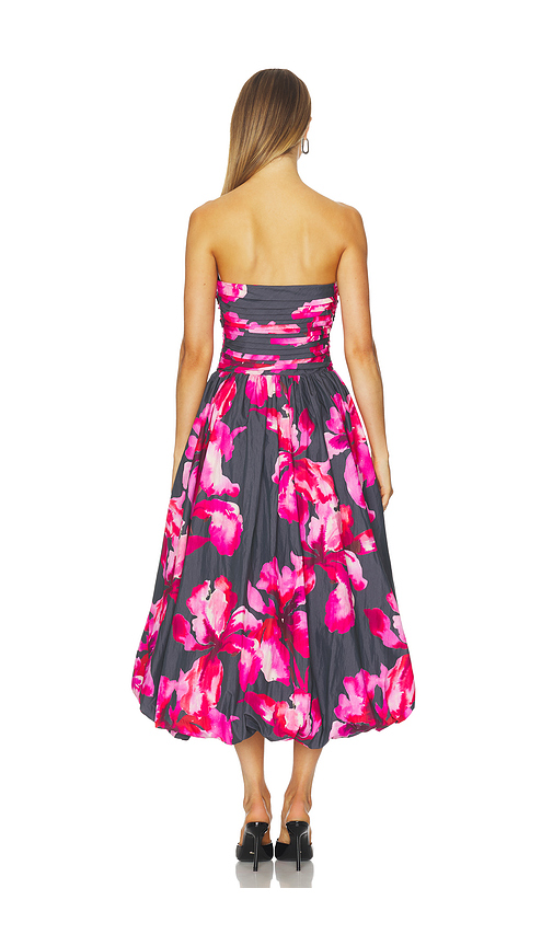  Amur Midikleid Mit Gebauschtem Saum Helena In Black. Größe 2. Also In 6, 8. 