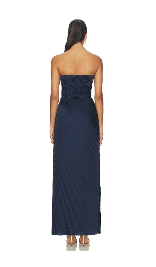  Amur Herzausschnitt-abendkleid Joyceann In Navy. Größe 0. Also In 2. 