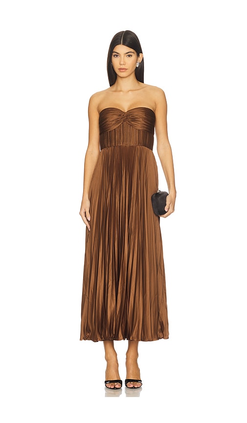 AMUR Belle Dress in Nutmeg
