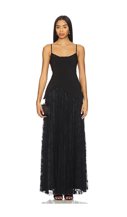 AMUR Leighton Pleated Gown