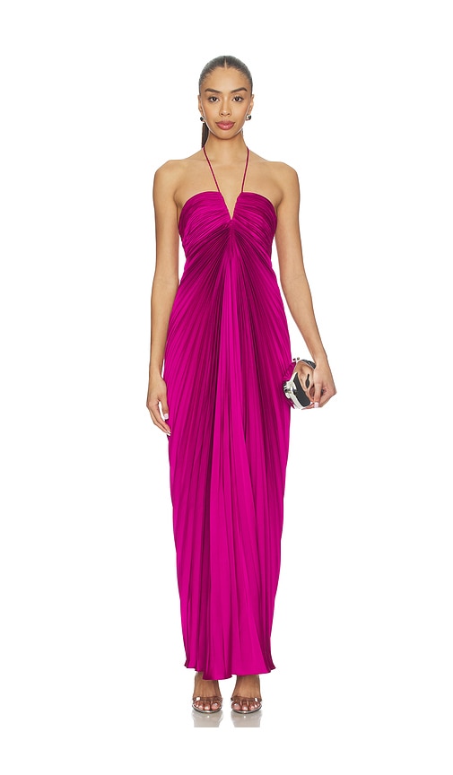 Ionea Pleated Gown in Purple. - size 12 (also in 00)