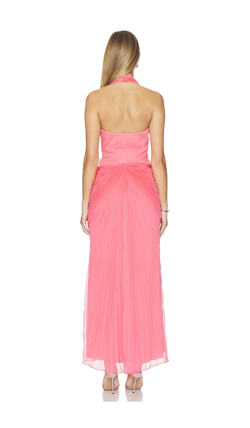 AMUR Enly Pleated Ruched Gown | Thumbnail 3