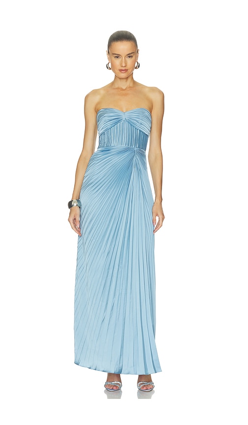 AMUR Joyceann Sweetheart Gown in Blue. - size 0 (also in 00, 10, 2, 4, 6, 8)