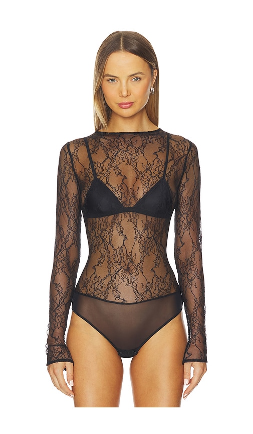 Undress Code Body Electric Bodysuit Black In Black