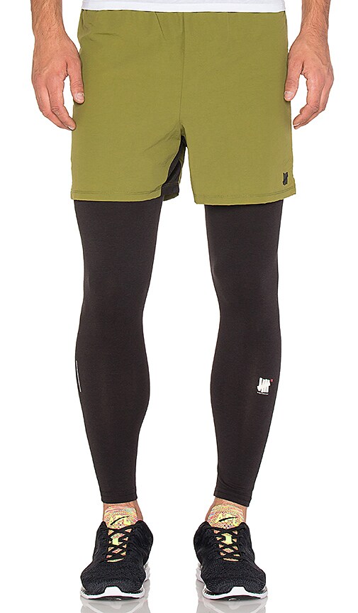 olive running shorts