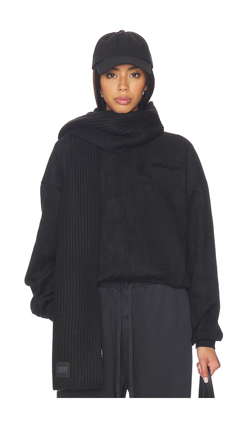 UGG Chunky Rib Scarf in Black
