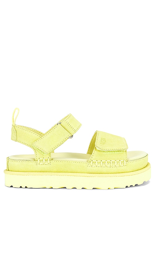 UGG Goldenstar Sandal in Lemon Lime REVOLVE