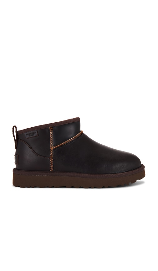 UGG Classic Ultra Mini Leather Regan Boot in Ironwood